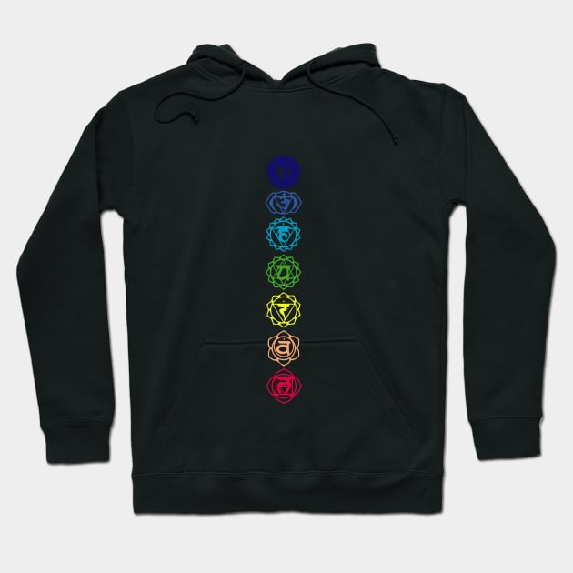 Floral Chakras Yoga Hoodie by sewwani